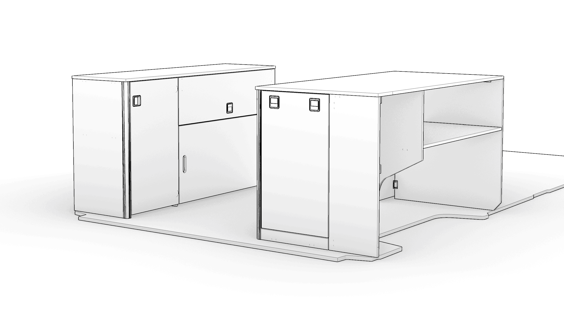 Under platform bed storage - CITROEN RELAY MK3 L3H2 - Image 4