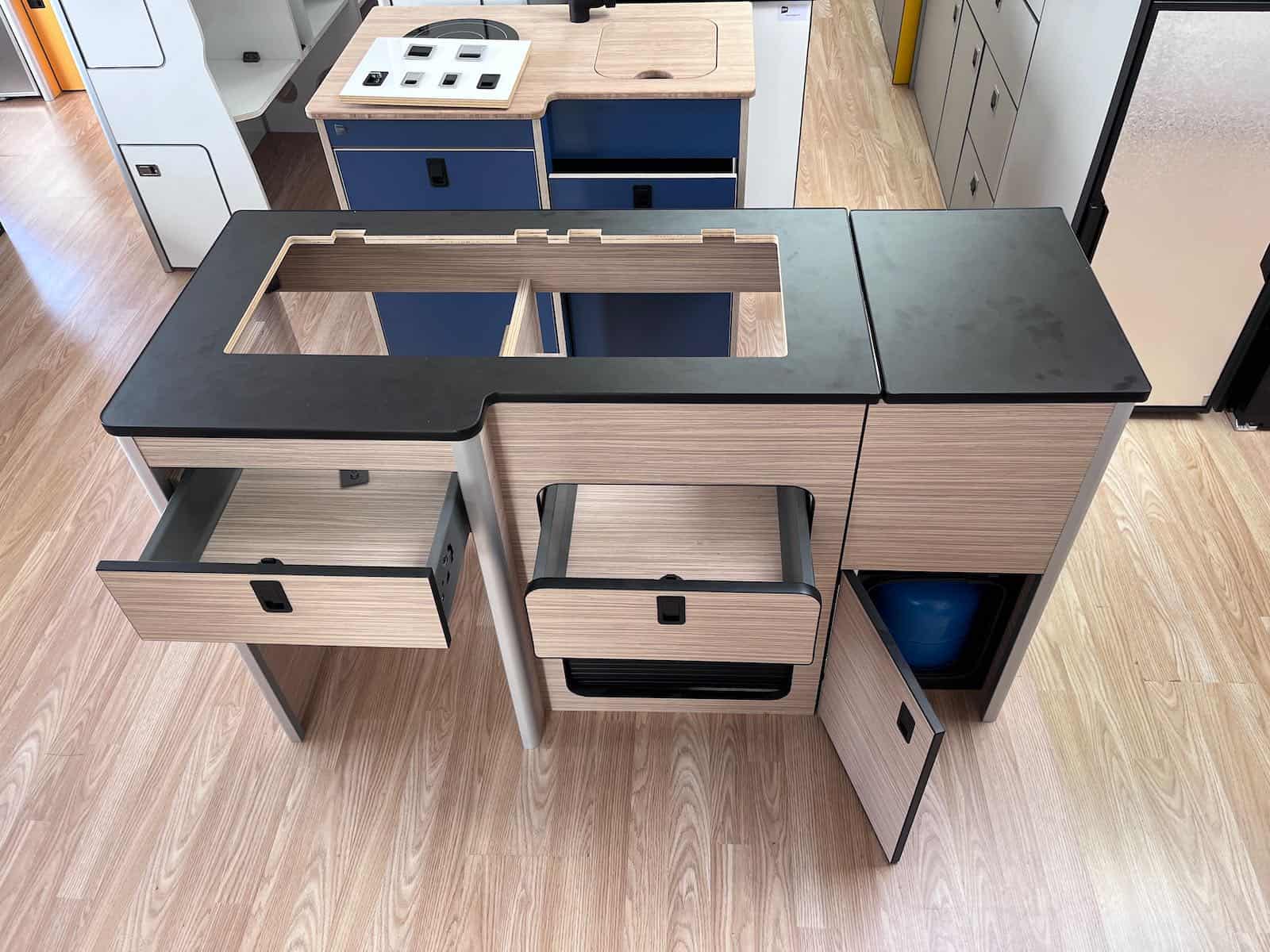 U SHAPE KITCHEN POD -V1 FOR LWB VW T5 T6 or can be used as pod in any van . - Image 8