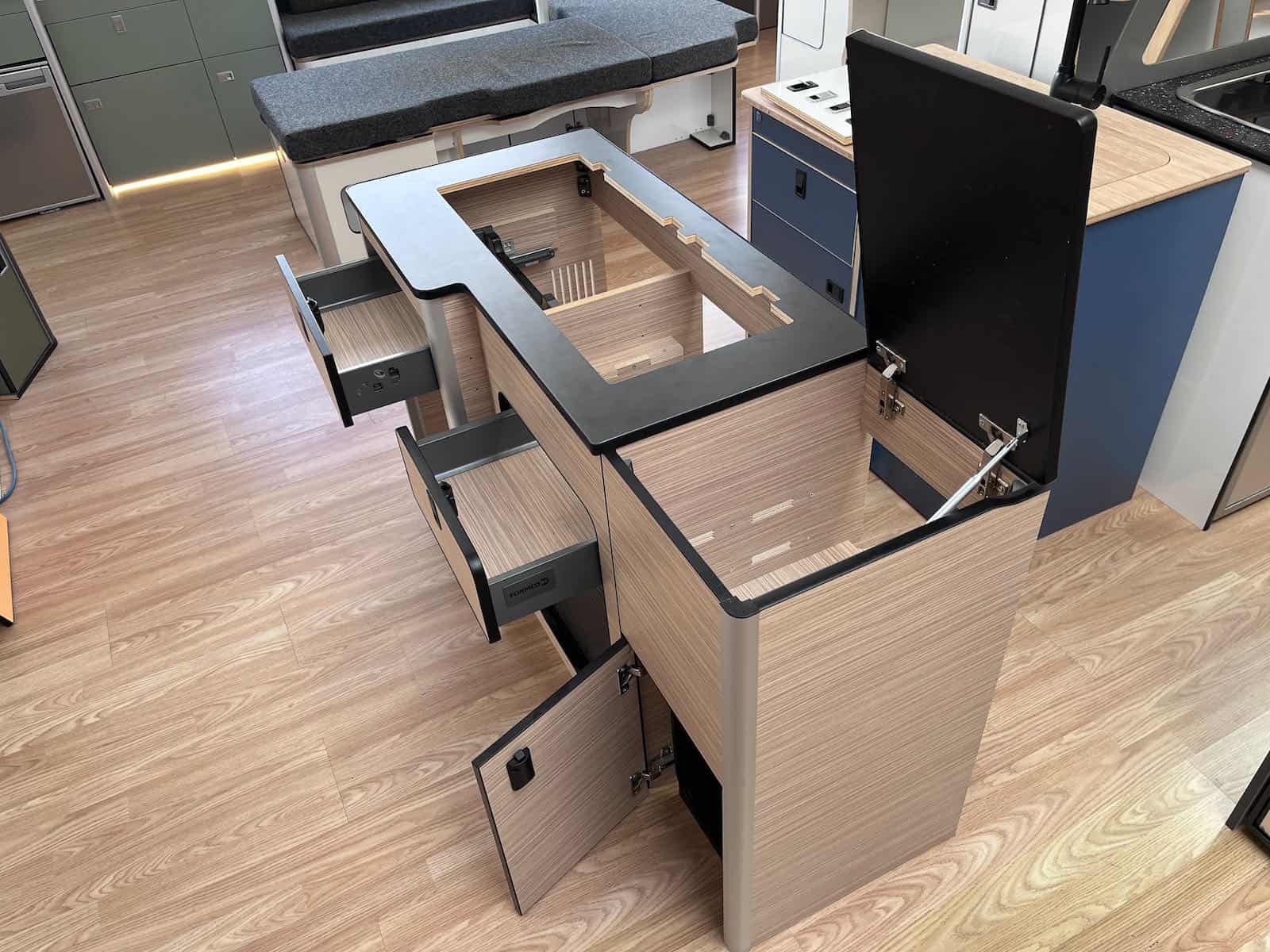 U SHAPE KITCHEN POD -V1 FOR LWB VW T5 T6 or can be used as pod in any van . - Image 9