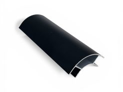40mm Radius Aluminium Corner - BLACK Satin Finish ( various lengths and quantities available )