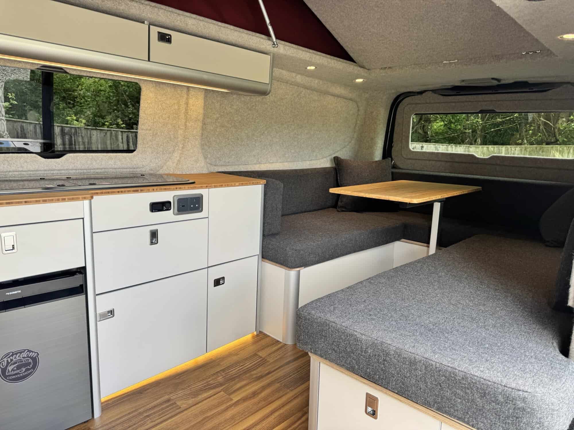 EVO U SHAPE BED SYSTEM (FOLDING) FOR VW T7 FORD - LWB - Image 3