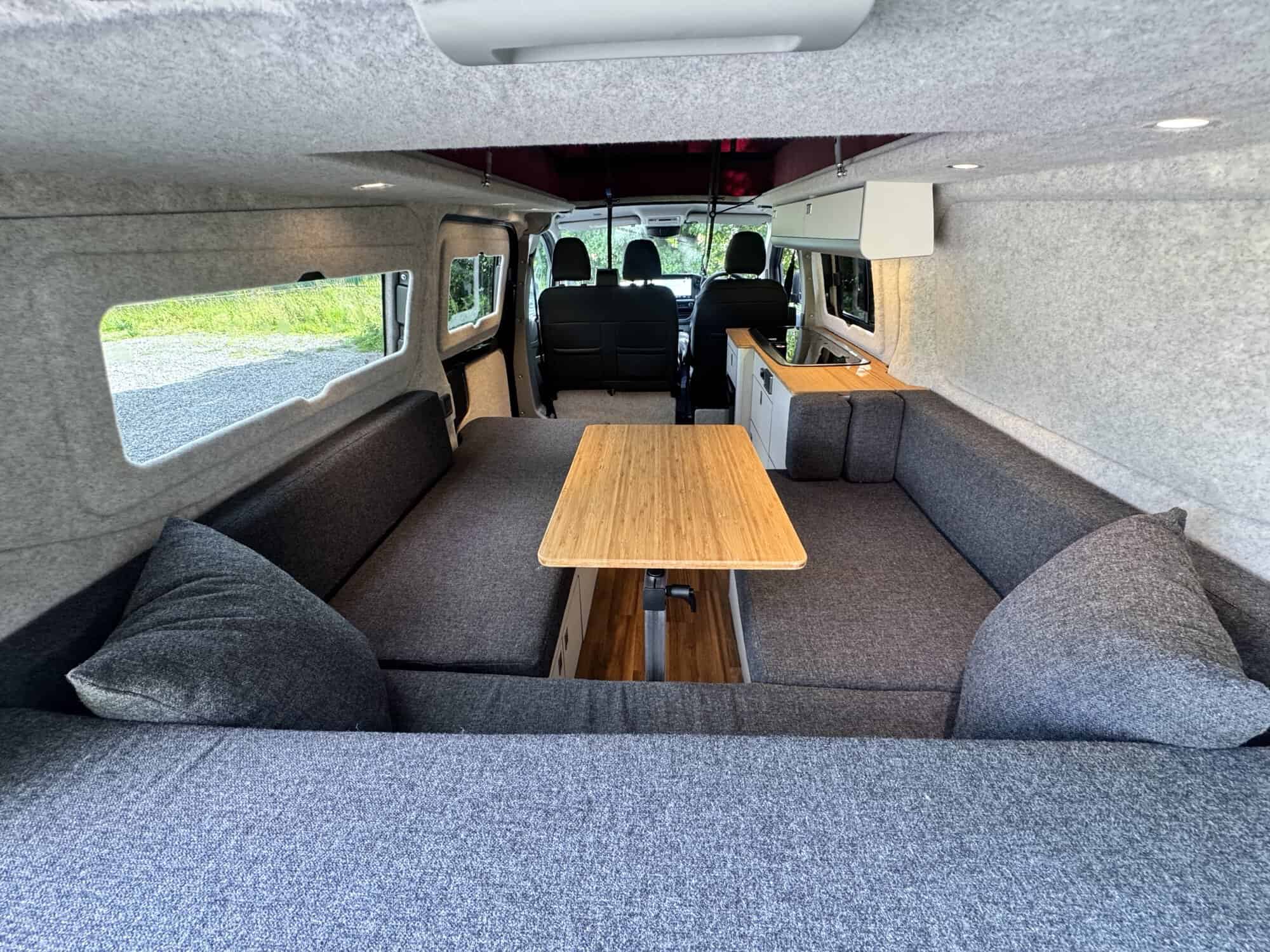EVO U SHAPE BED SYSTEM (FOLDING) FOR VW T7 FORD - LWB - Image 6