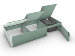 Alternative view of Bench seat Truma combi - 1766 x 690  x 360(h) mm