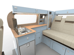 Alternative view of EVO 1300  FORD VWT7 SWB VAN (RIB seat)