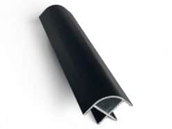 17 mm Radius Aluminium Corner - BLACK Satin Finish ( various lengths and quantities available )