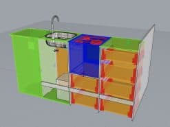 Alternative view of Paul hockey unit- thetford spinflo triplex 2000mm long