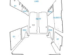 INTERNAL PANELS VW CRAFTER and MAN TGE  LWB  +2017