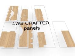 Alternative view of INTERNAL PANELS VW CRAFTER and MAN TGE  LWB  +2017