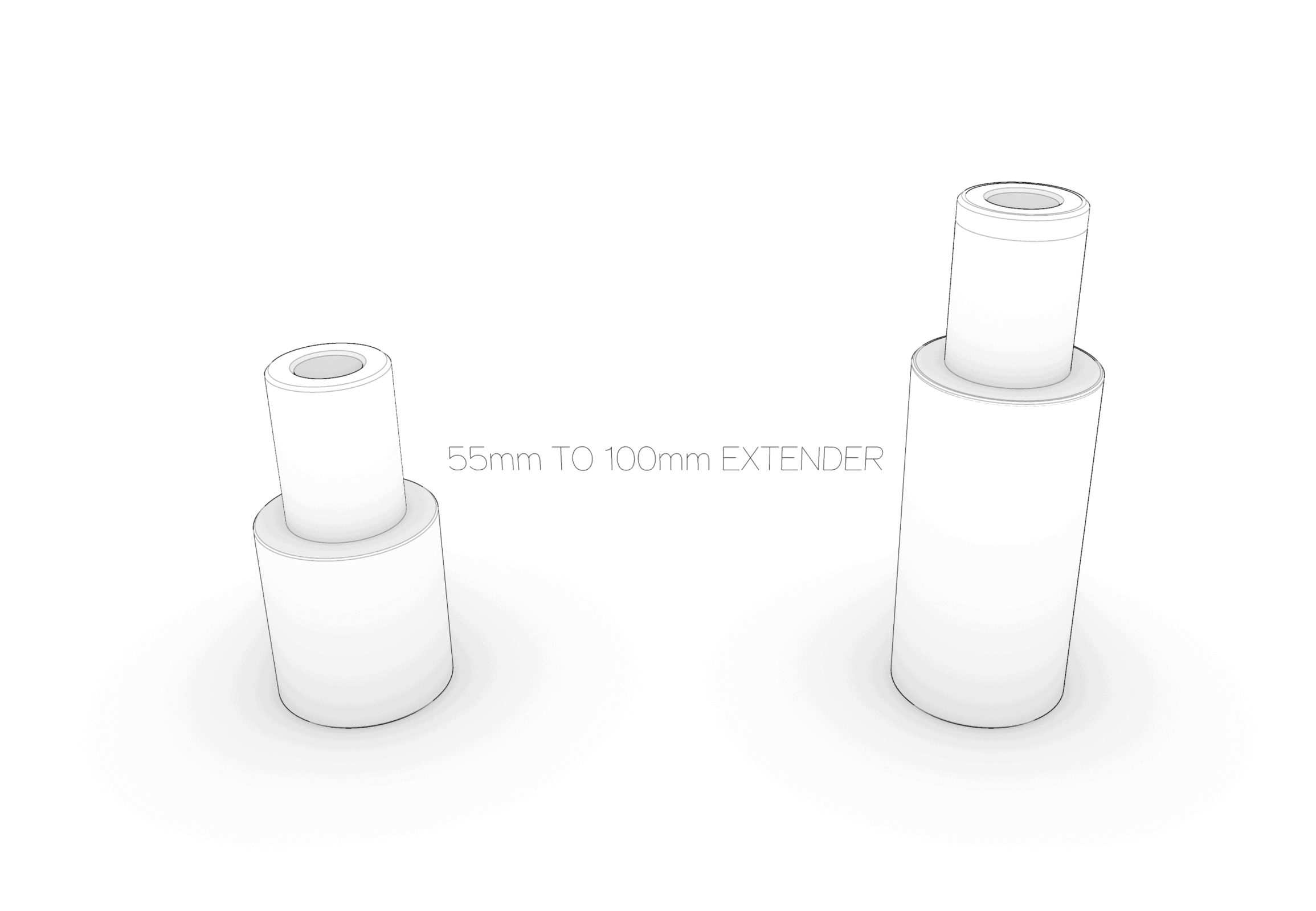 ILSE Rotating Table Leg Extension (3D Printed Spacer) - Image 5