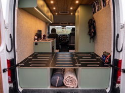 Alternative view of Sprinter And Crafter Folding Bench Bed System