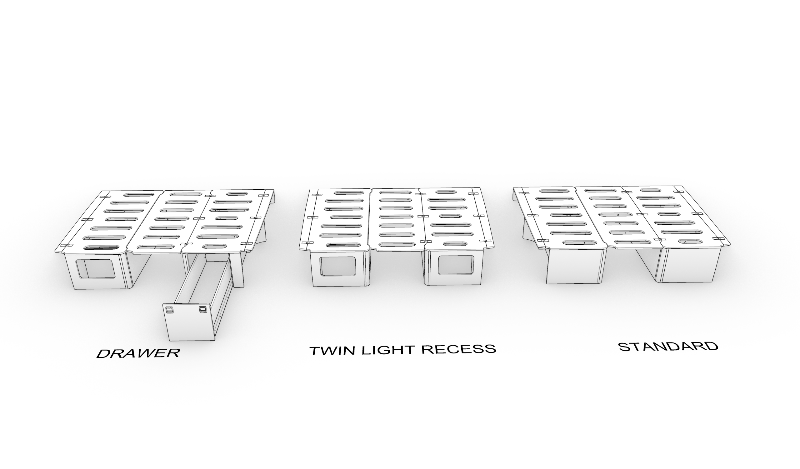 Sprinter And Crafter Folding Bench Bed System - Image 3